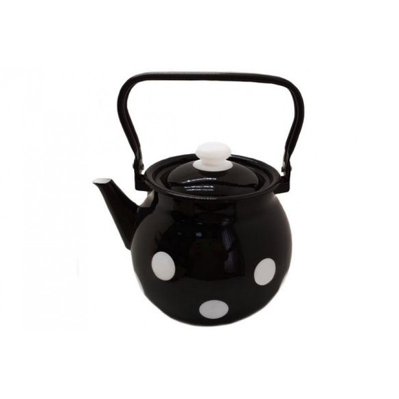 Чайник сферичний Idilia 3,5 л 27130/4 Білий горох чорний 41384 - Бронзовий