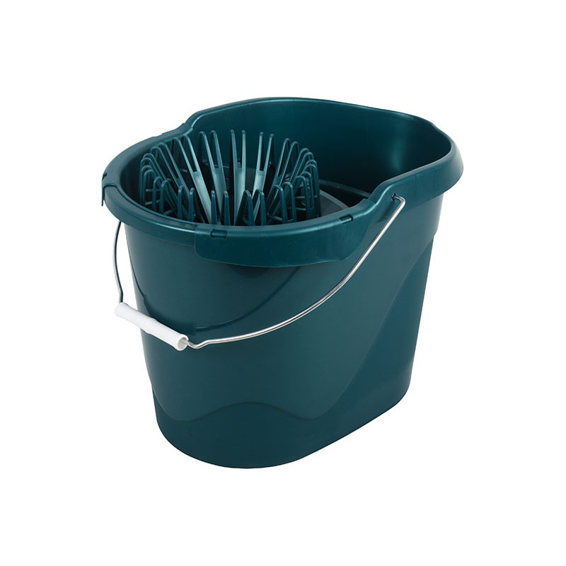 Відро з віджимом IL-PE 13 л овальне  - Мятний