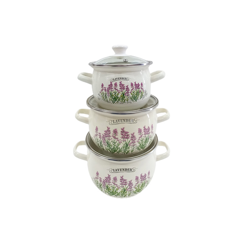 Набор кастрюль Idilia №6928 Лаванда 41945