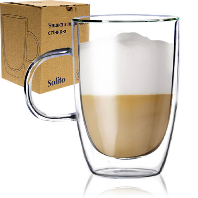 Кружка з подвійною стінкою SNT 400 мл Соліто - Лосось