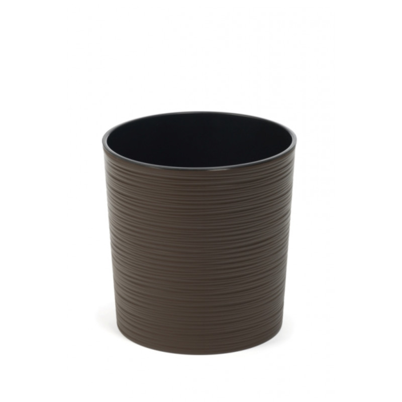 Горщик терасний Ламела Мальва Долото 19 см з вкладом 721 - Сливовий