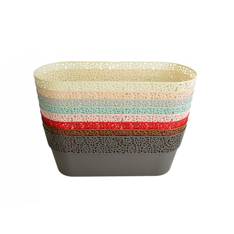 Горщик для квітів Ламела Роса 30 см овальний 653 - Фісташковий