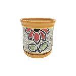 Горщик керамічний КООП Кіто Квітка Помаранч 17 см 0078 - Бронзовий Прозорий