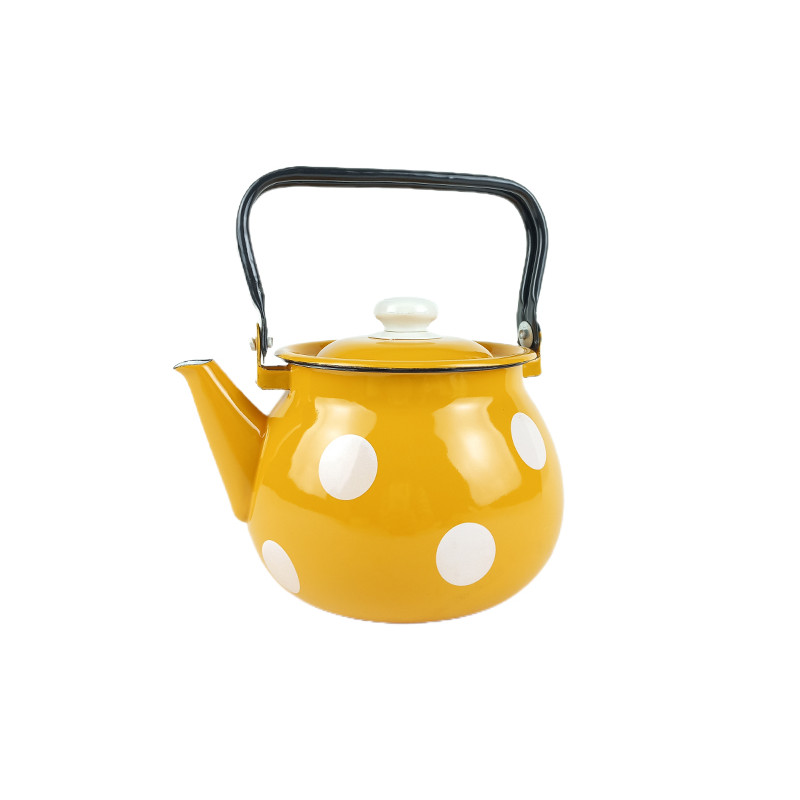 Чайник Idilia 2,5 л 2710/4 Білий горох гірчичний 40890 - Лимонний