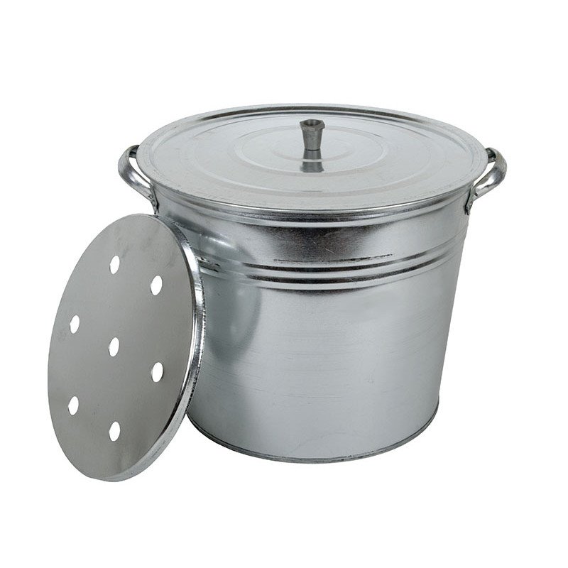 Бак оцинкований Арма 32 л з решіткою - Капучіно