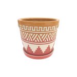 Горщик керамічний КООП Мальва Греція Цегельний 14 см 0156