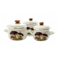 Набор кастрюль Idilia №926 Грибы 42157