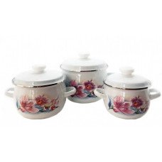 Набор кастрюль Idilia №926 Сиреневая орхидея 40136