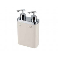 Дозатор для мила подвійний Prima Nova Viva Бежевий E11-09