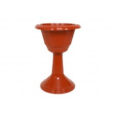 Горщик на високій ніжці Консенсус Полоса 43 см  №2