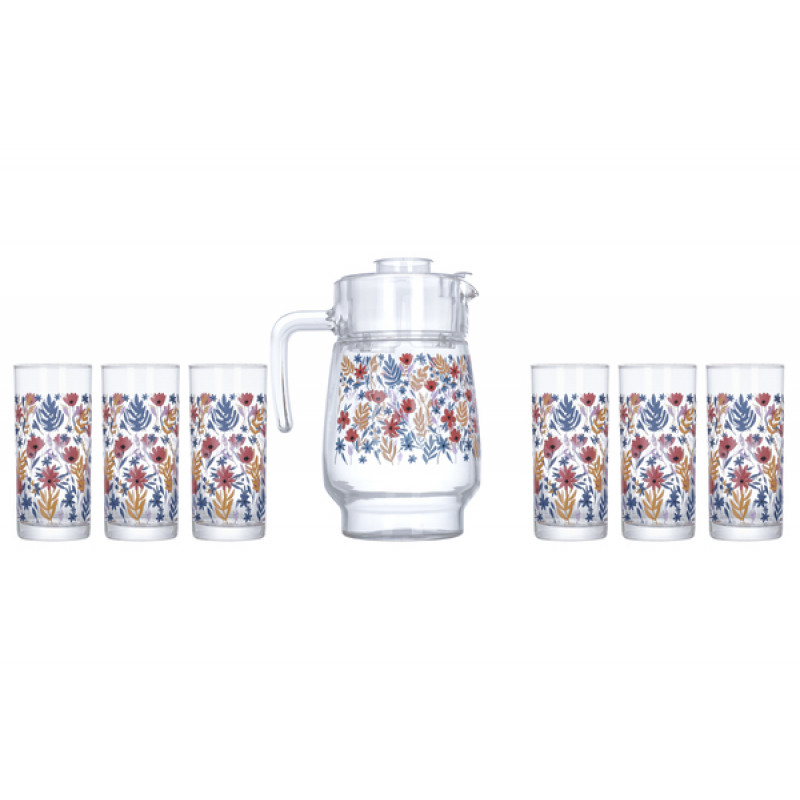 Набір Luminarc Amsterdam Palm Springs Fiesta 7 пр - Димчатий