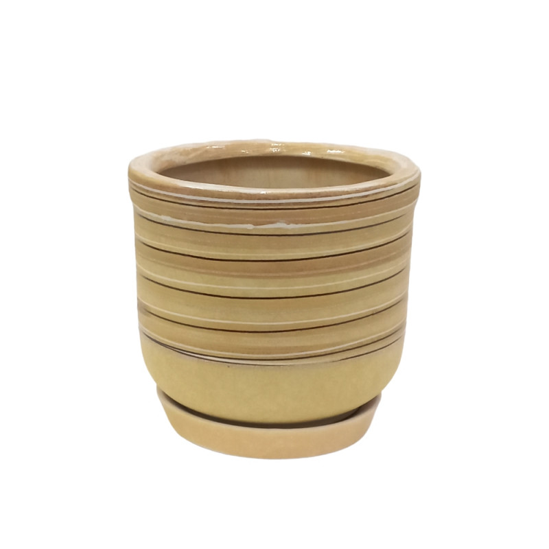 Набір горщиків КООП Вена 3 пр h-17/15/11 см Сахара 0008 - White