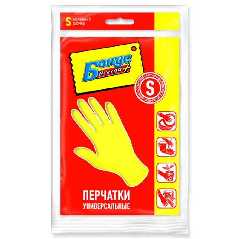 Рукавички гумові Бонус Економ S - Білий