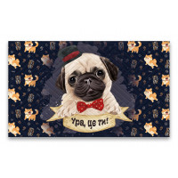 Коврик текстильный ДЗ 45*75 см Декор К-602-42-1