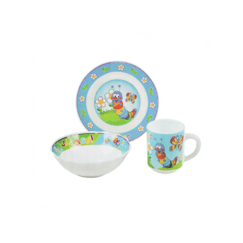 Набір дитячий Vittora 3 пр Комахи VT-405I - Бежевий