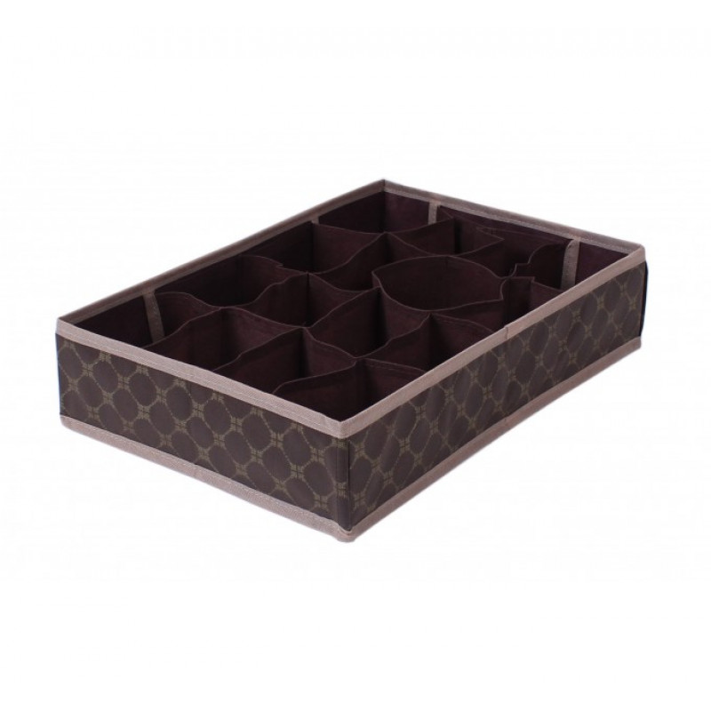 Органайзер текстильний ТарЛев Brown 16 комірок 43*29*9 см 46075-RO - Сірий