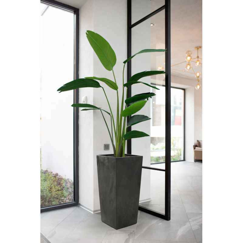 Горщик терасний Ламела PL Фінезія 14 см з вкладом 531 - Бірюзовий