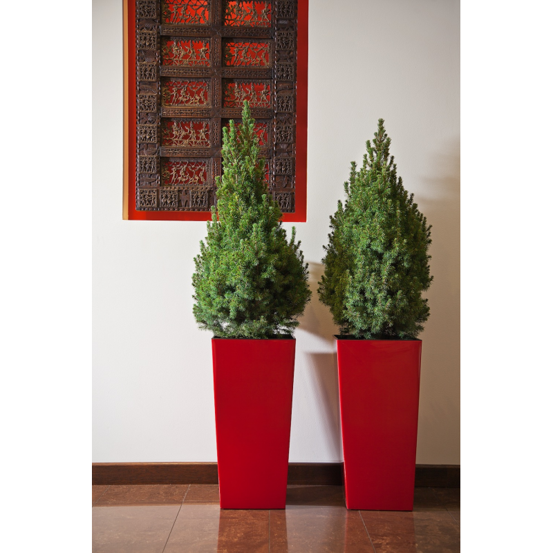 Горщик терасний Ламела PL Фінезія 14 см з вкладом 531 - Бірюзовий