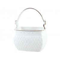 Цукорниця з ручкою фарфор Interos квадрат Снігова Королева 904712-A