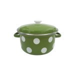 Каструля Idilia 4 л 1814/4 Білий горох Зелений 40290 - Зелений Прозорий