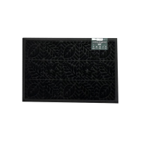 Коврик придверный Eco Fabric Листья 40*60 см Черный 4060-106