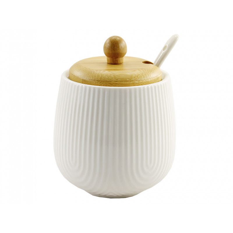 Цукорниця з деревяною кришкою Interos 350 мл PJ03431-1  - Синій