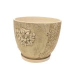 Горщик КООП Варбург Шамот h-25 см Квіти 0025 - Зелений Прозорий