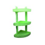 Полиця 3-ярусна кутова R-plastic Ротанг