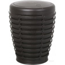 Відро з поворотною кришкою Prima Nova Palm 7,5 л Коричневе E21-10-10