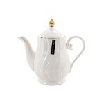 Чайник-заварник фарфор Interos 1 л  Хвиля Снігова Королева LTSL-Q0122-A - Фіалка