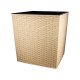 Горщик терасний Ламела Юка Ротанг 25 см з вкладом 595