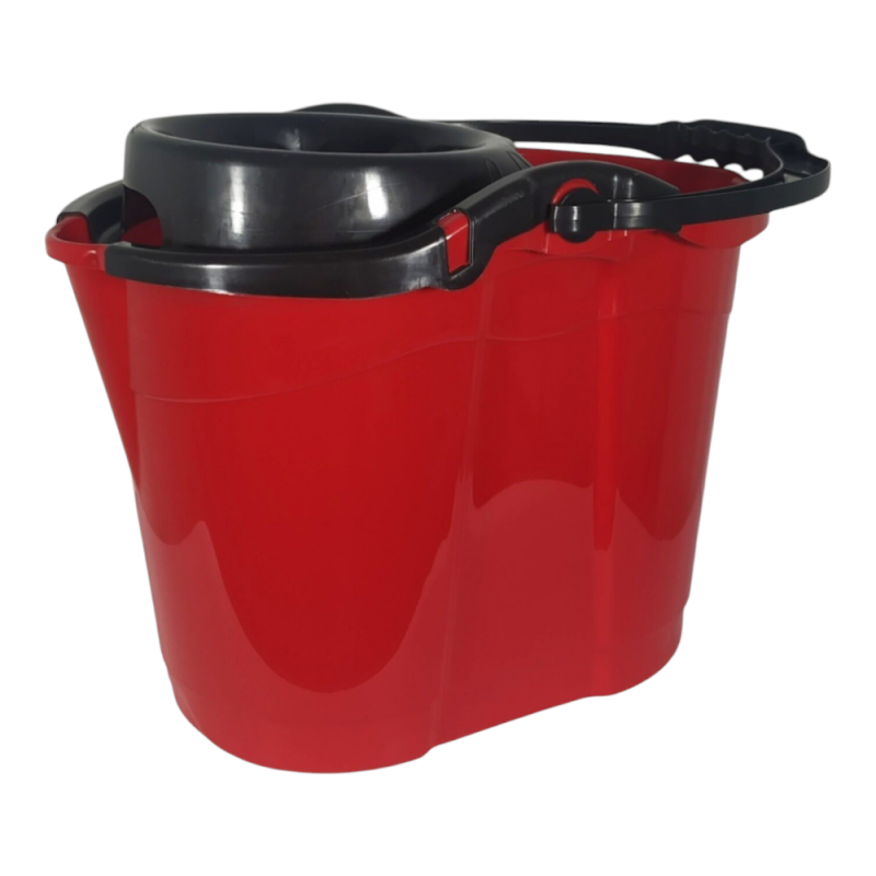 Відро з віджимом Plastics Craft 14 л ПГ-1089 - Білий/сірий