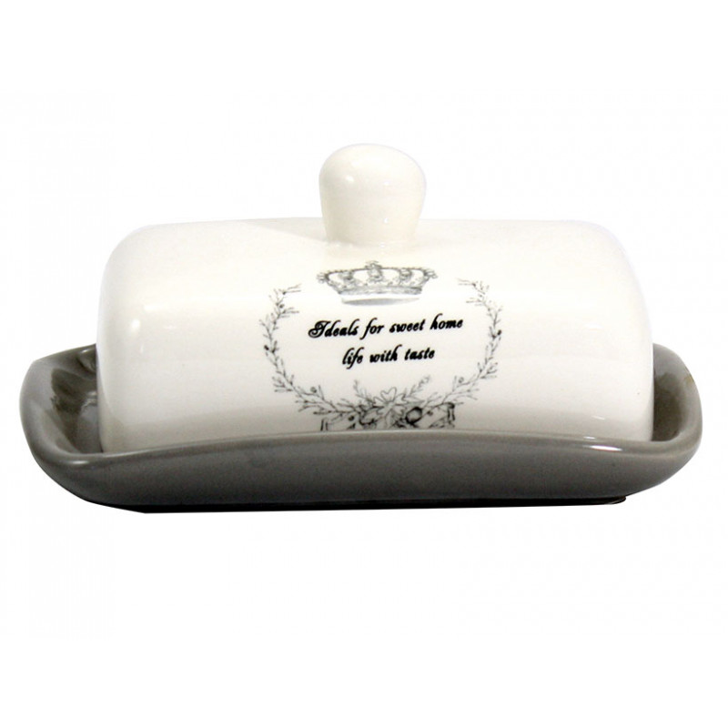 Маслянка керамічна Interos Корона ZF C046 CR - Бежевий