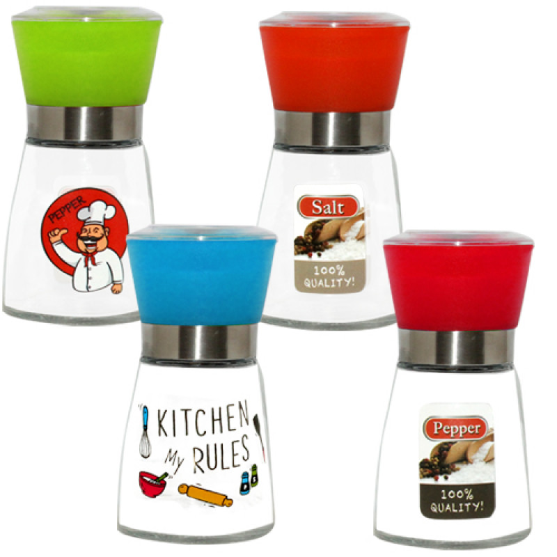 Млинок для солі та перцю SNT 180 мл Правила кухні 7032-2 - Рожевий