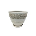 Набір горщиків КООП Пальміра 5 пр h-21/18/15/13/10 см Контур Сірий 0094