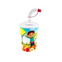 Стакан Irak Plastik детский с трубочкой CM-620