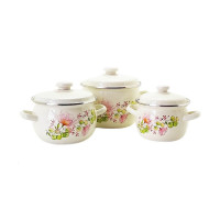 Набір каструль Idilia №928 Квіткова вуаль 43773