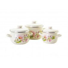 Набір каструль Idilia №928 Квіткова вуаль 43773