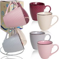 Набір 4 чашки на стійці 350 мл SNT Dots 021-04-10