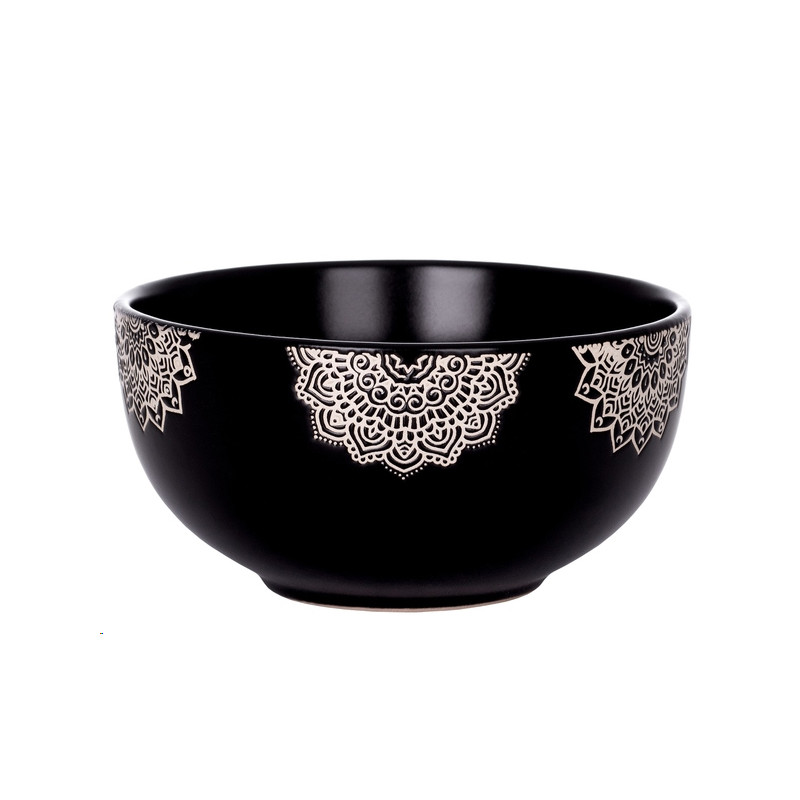 Салатник Limited Edition Піала KORA 540 мл Чорний JH1343-1 - Сірий