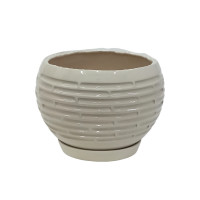 Набір горщиків КООП Шар 2 пр h-16/13 см Кладка Кремовий 0014