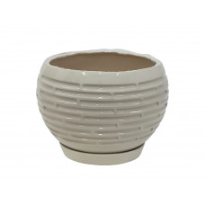 Набір горщиків КООП Шар 2 пр h-16/13 см Кладка Кремовий 0014