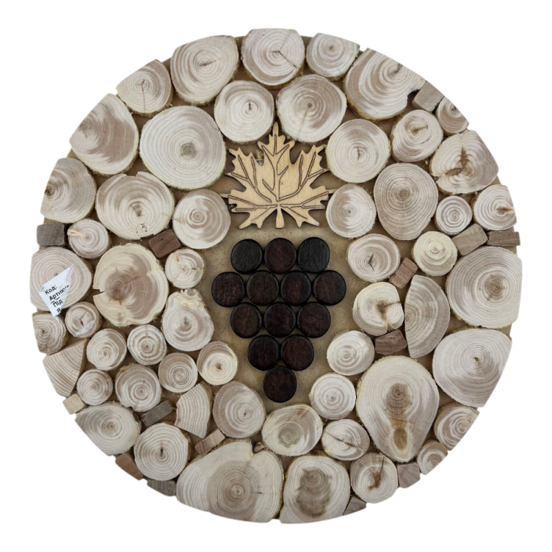 Підставка під гаряче КС13 Ялівець Кругла 20 см - Зелений лісовий