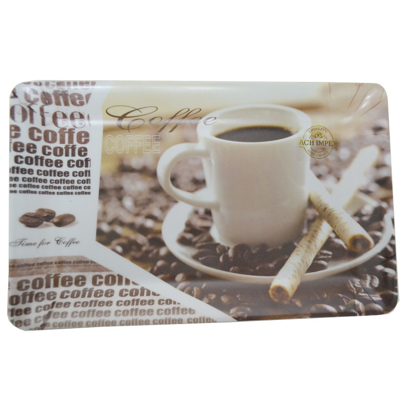 Піднос Ach Impex 31*19,5*2,5 см Кава Time 156156 M40215 - Пісковий