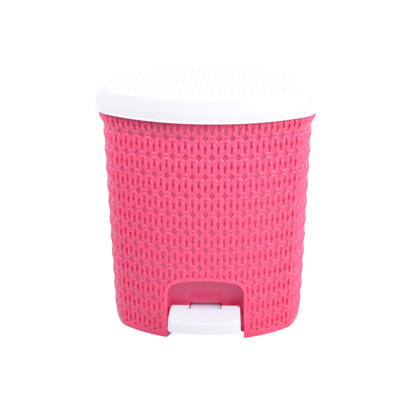 Відро на педальці StarsPlast 12 л 94045 - Рожевий Прозорий