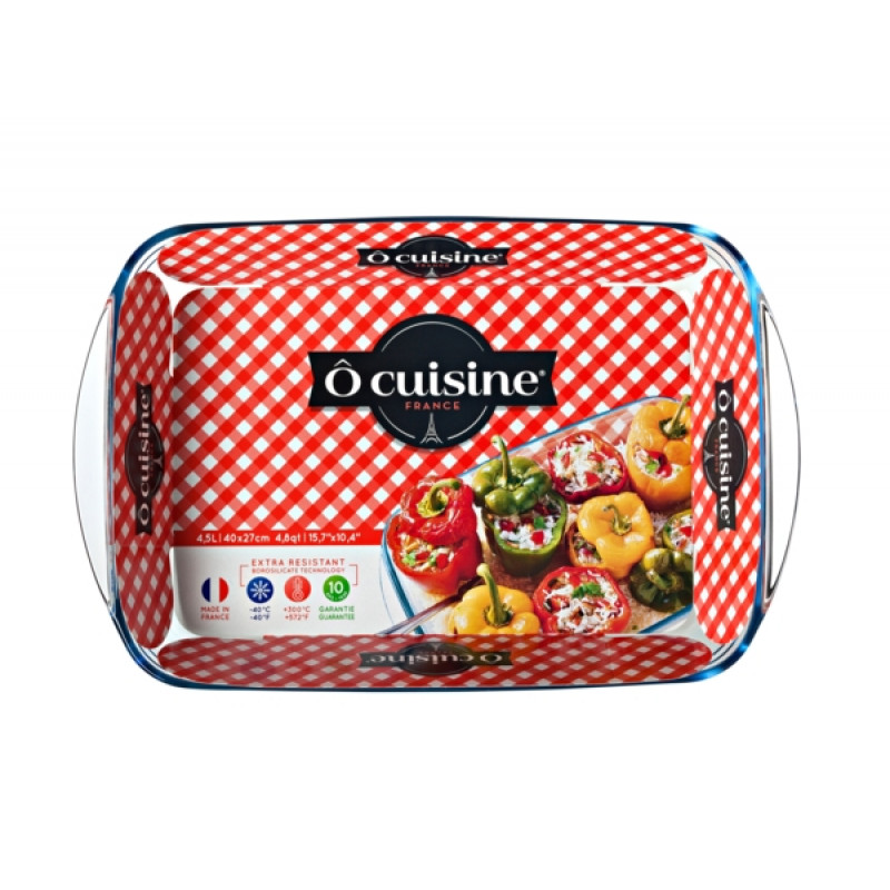 Форма прямокутна для запікання Pyrex О Cuisine 40,5*27*7 см - Помаранчевий