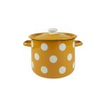 Каструля Idilia 5,5 л 1617/4 Білий горох Гірчичний - Тапе
