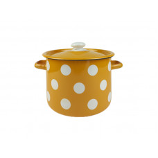 Каструля Idilia 5,5 л 1617/4 Білий горох Гірчичний