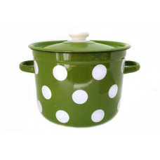 Каструля Idilia 5,5 л 1617/4 Білий горох Зелений 40128