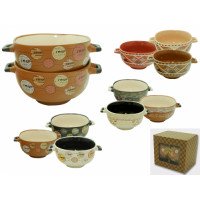 Набір мисок із ручками 2 шт мокко 3637